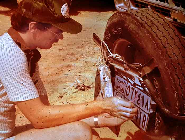 Removing license plates -  Photo John Pint