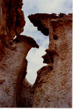 Carmel-colored overhangs, typical of Scribner’s Canyon