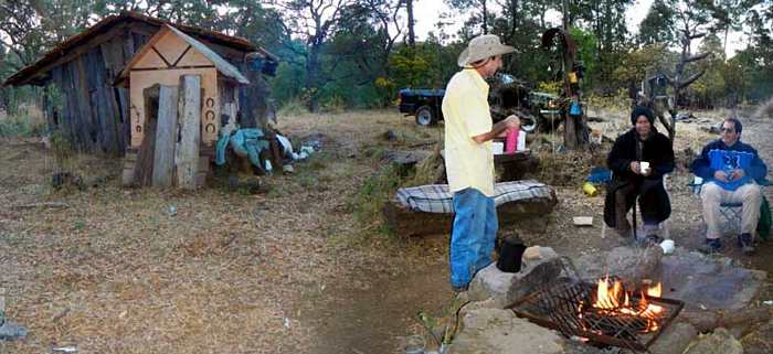 Alfred Leal at his cabin