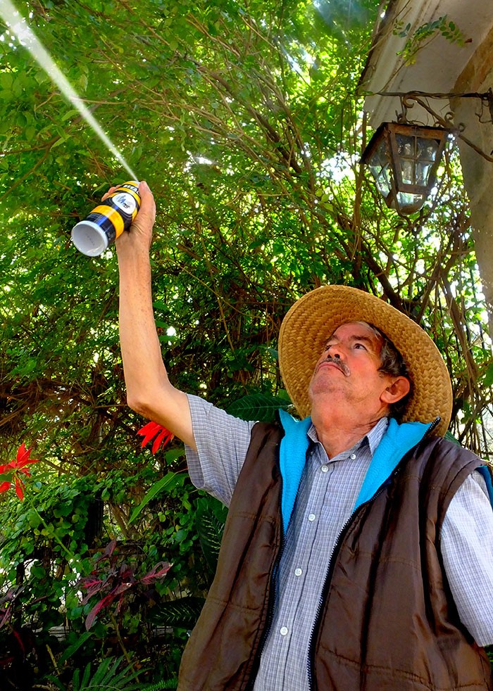 BeeAlert non-toxic spray to discourage bee attack