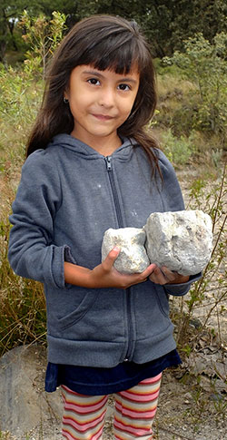 Maria with pumice