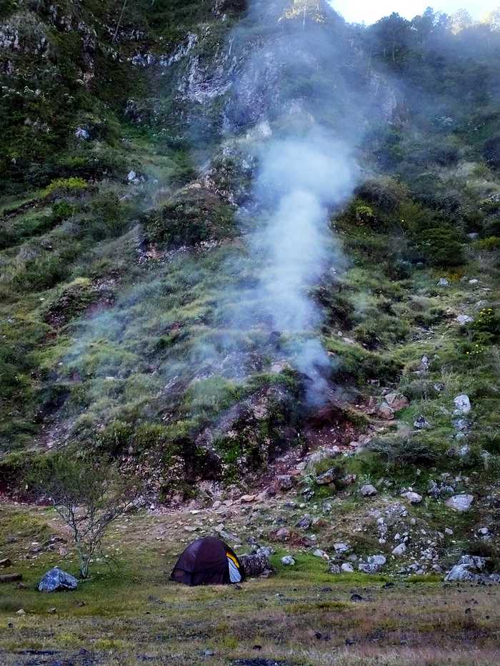 Camping on Ceboruco Volcano, Mexico