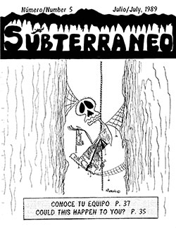 Link to Subterraneo Number 5, bilingual caving newsletter of Grupo Zotz