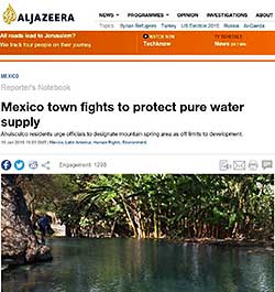 Al Jazeera Report on Mexican pueblito's water problems