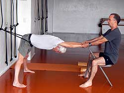 A stretching exercise