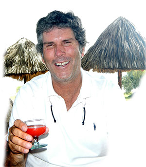 Jorge Varela drinking Sangrita at La Vieja Posada