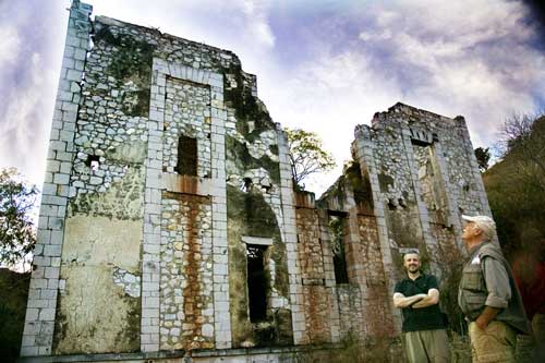 Ruin of old transformer building, or so they say