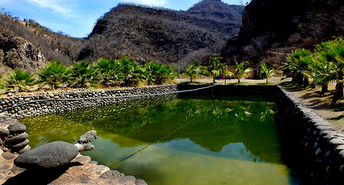 Biggest pool at Río Patitos Geyser Park