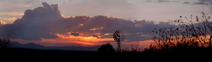 Sunset at Hacienda de Taos