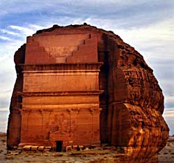 Tomb at Mada'in Saleh. Photo by J. Pint