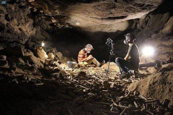 Researchers in Umm Jirsan-Photo Mathew Stewart